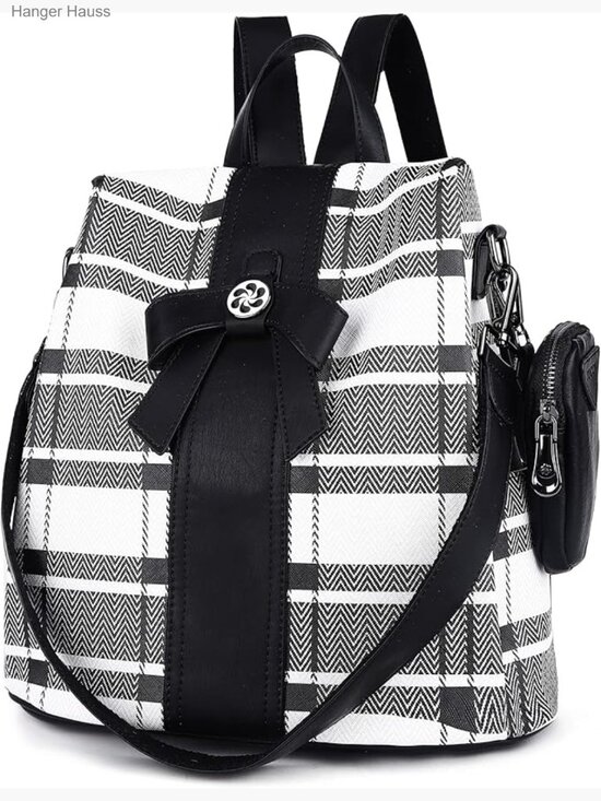 Vegan Leather Fashion Backpack Purse Anti-Theft Shoulder Bag Daypack